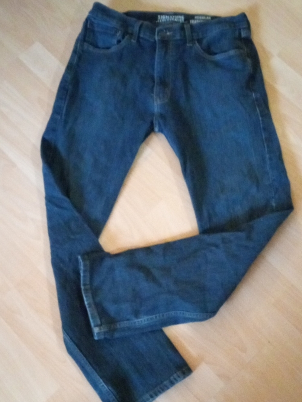 Signature by Levi Strauss Dark Blue Straight Jeans W33 L32